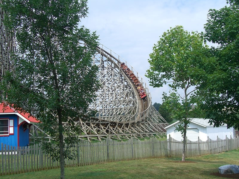 Roller coaster in Hershey, Pennsylvania