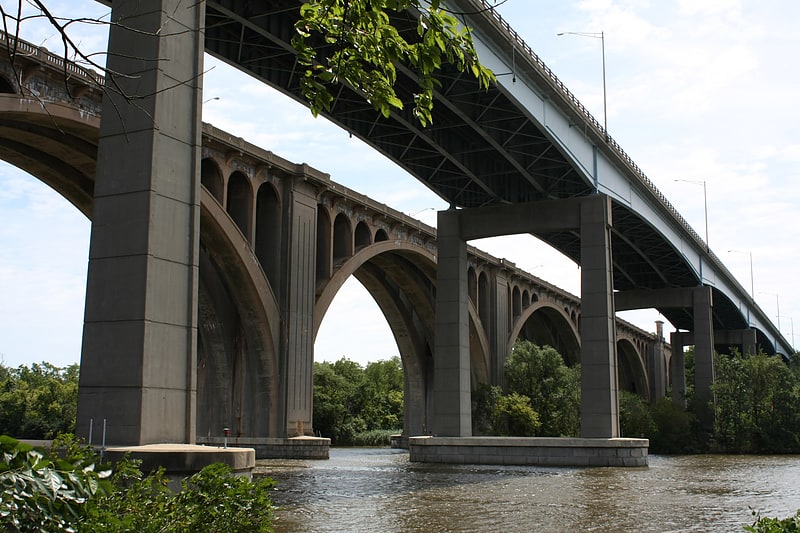 Concrete bridge in New Brunswick, New Jersey