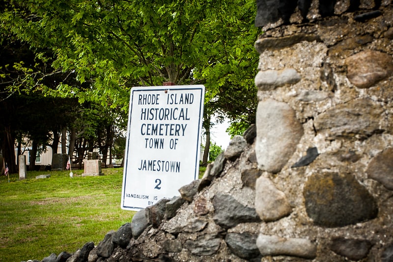 Cemetery in Jamestown, Rhode Island