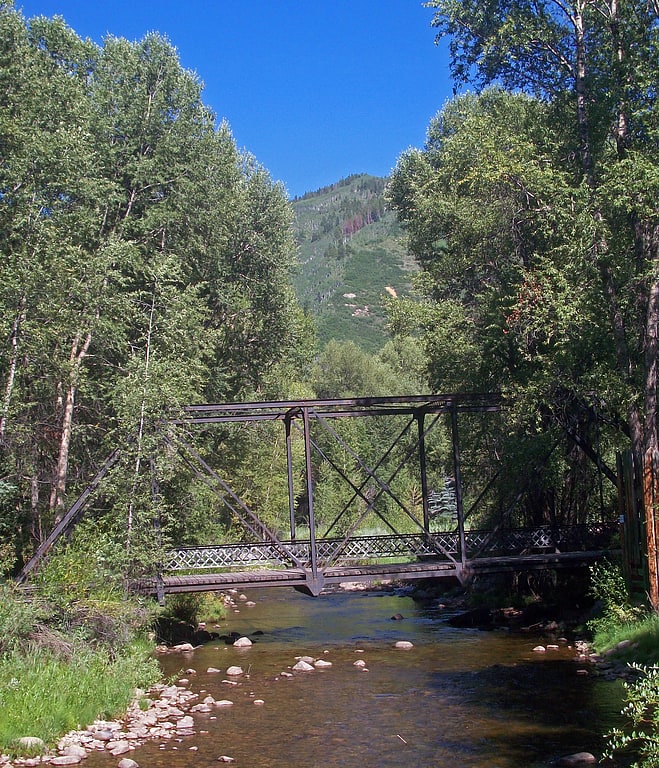 Puente en celosía en Aspen, Colorado