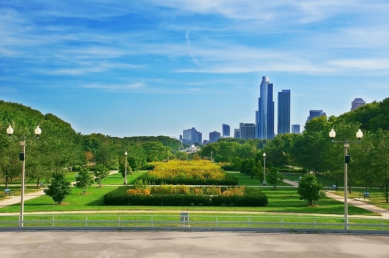 Park miejski w Illinois