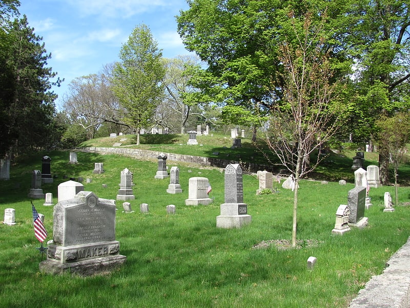 Cemetery in Medfield, Massachusetts