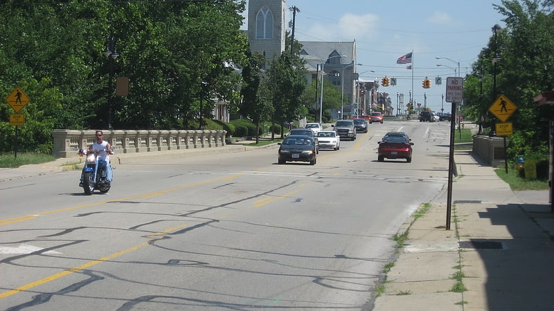 Arch bridge in Greenville, Ohio