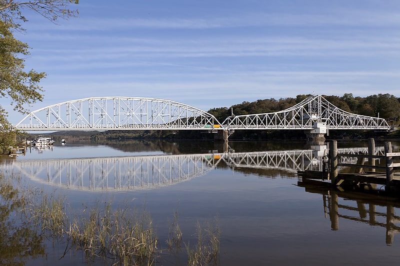 Truss bridge in Haddam, Connecticut