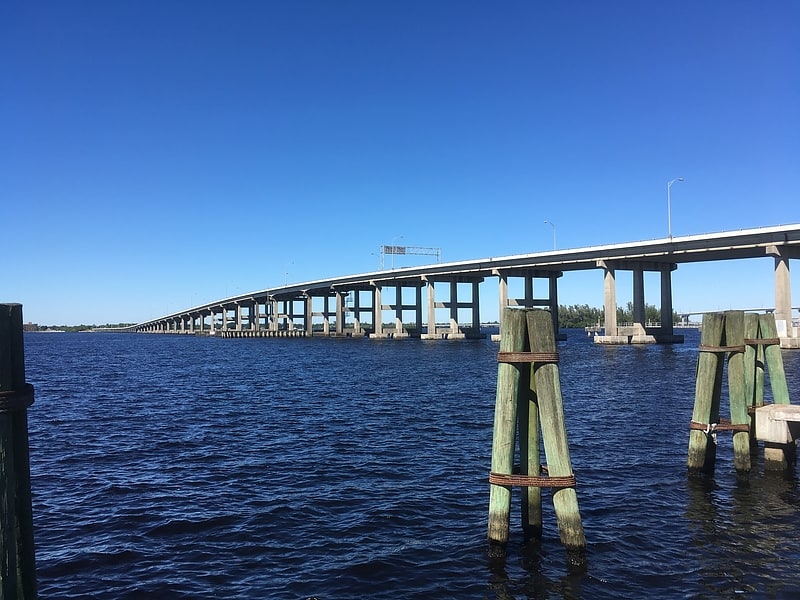 Girder bridge in Fort Myers, Florida