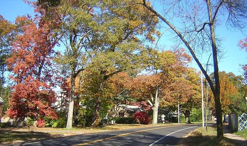 Straße in Quincy, Massachusetts