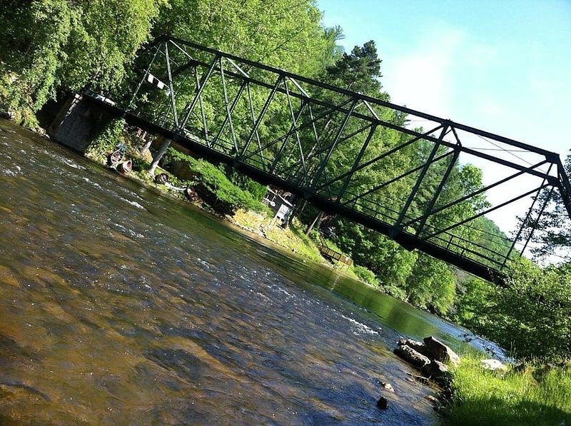 Truss bridge in the Fannin County, Georgia