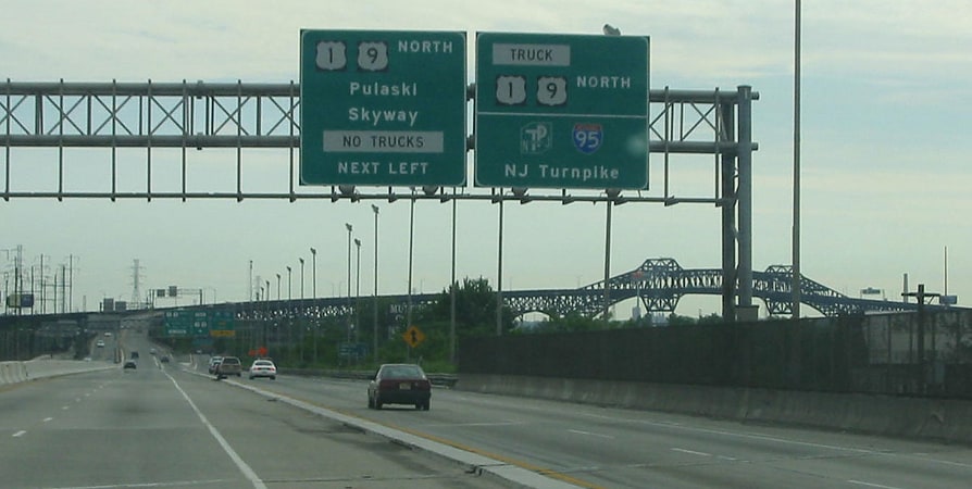 Puente en celosía en Nueva Jersey
