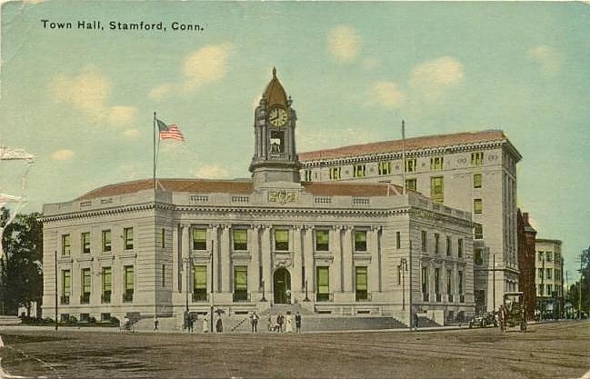 City or town hall in Stamford, Connecticut