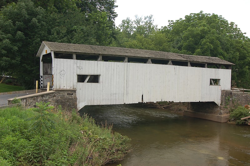 Covered bridge in Ephrata Township, Pennsylvania