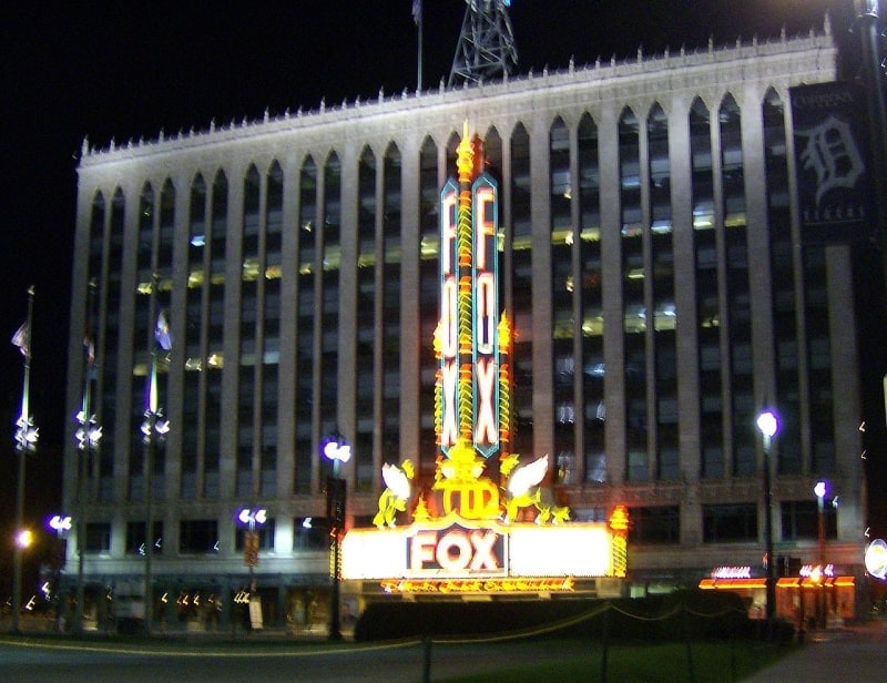 Performing arts center in Detroit, Michigan
