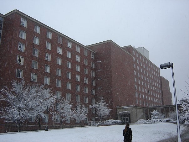 Student dormitory in Muncie, Indiana