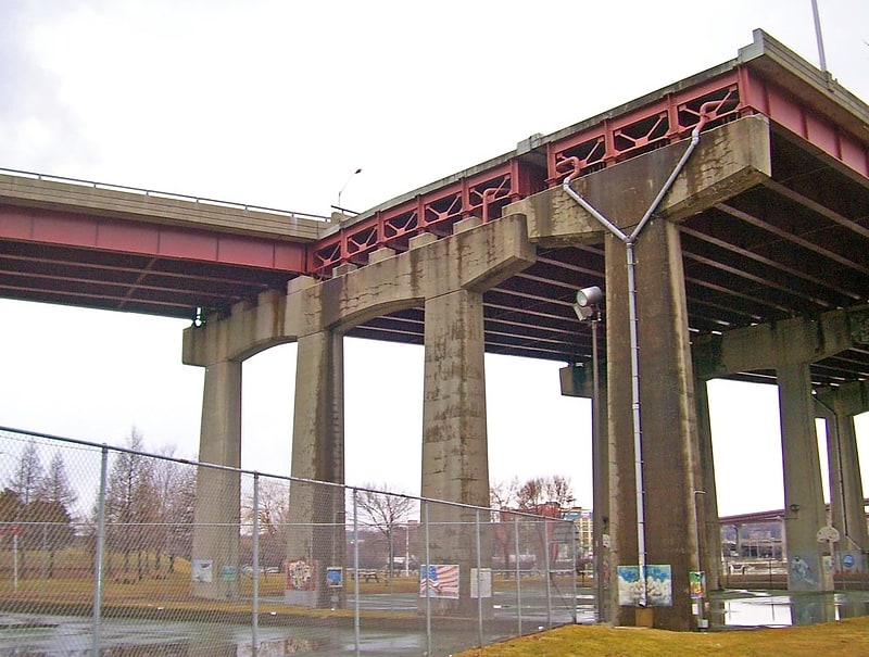 Girder bridge in Rensselaer, New York