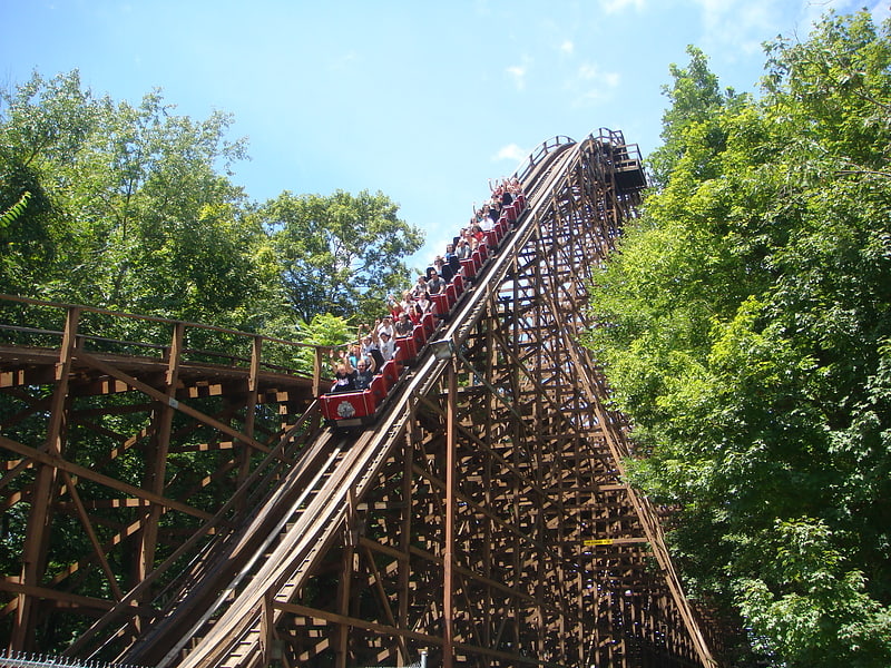 Roller coaster in Mason, Ohio
