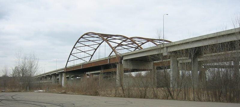 Swing bridge in Burnsville, Minnesota