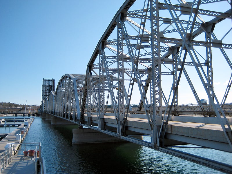 Bascule bridge in Sturgeon Bay, Wisconsin