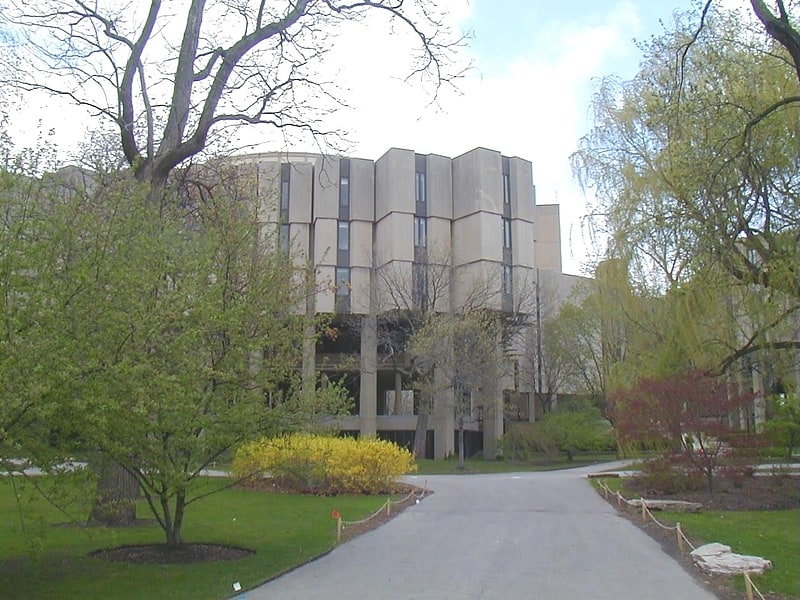 University library in Evanston, Illinois