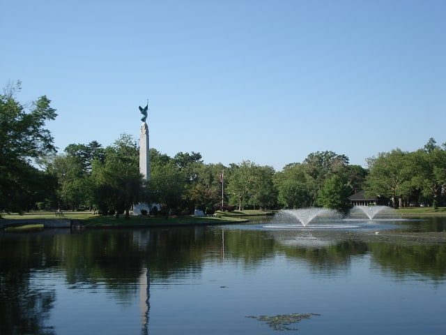 Memorial park in Montclair, New Jersey