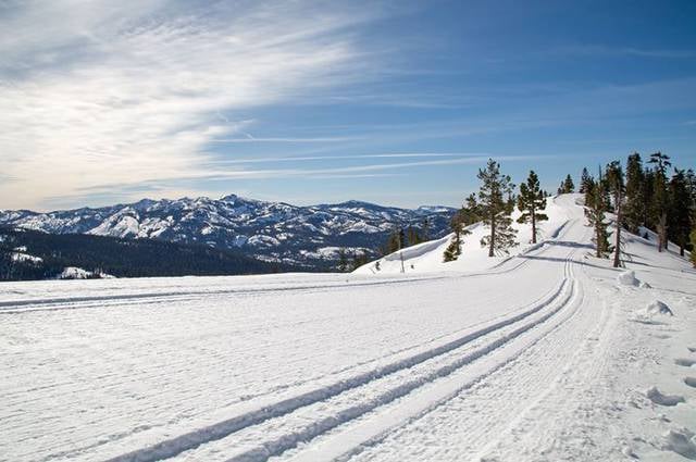 Ski resort in Soda Springs, Nevada County, California
