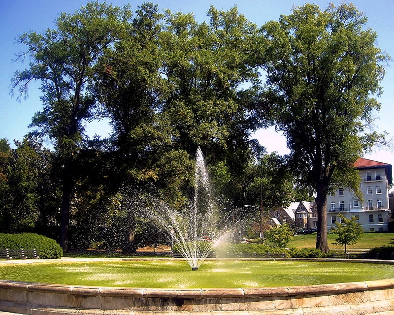 Fountain in Chevy Chase, Maryland