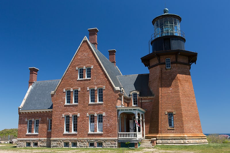 Lighthouse in New Shoreham, Rhode Island