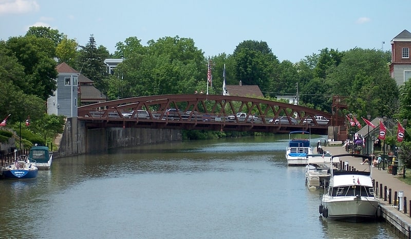 Truss bridge in Fairport, New York
