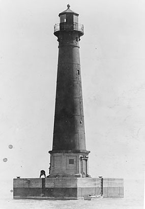 Lighthouse in Marine City, Michigan