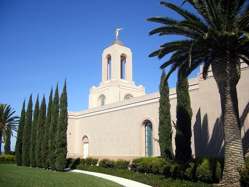 Temple de l'église de jésus-christ des saints des derniers jours à Newport Beach, Californie