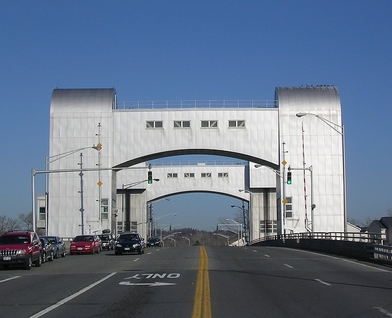 Girder bridge in Troy, New York