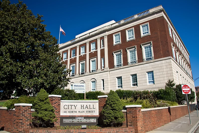 City or town hall in Winston-Salem, North Carolina