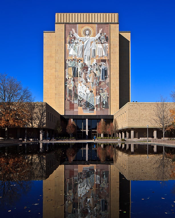 Biblioteca académica en Notre Dame, Indiana
