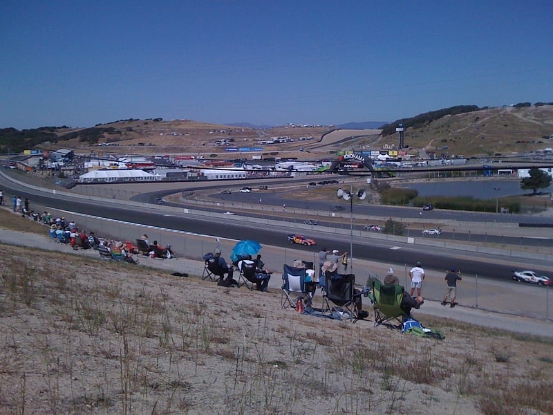 Car racing track in Monterey County, California