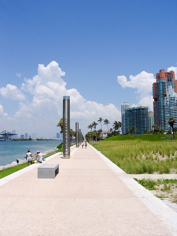 Urban neighborhood in Miami Beach, Florida