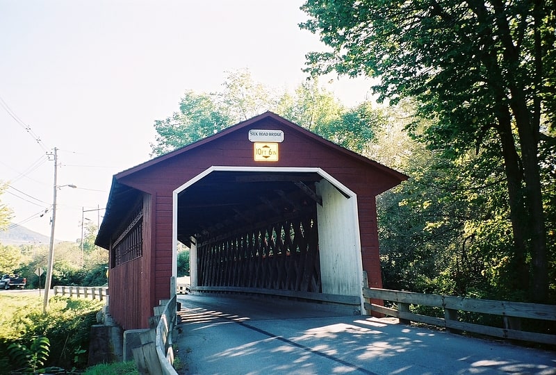 Covered bridge in the Bennington County, Vermont