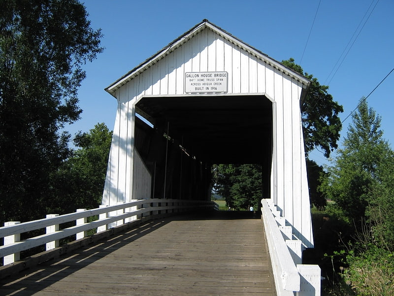 Covered bridge in Marion County, Oregon