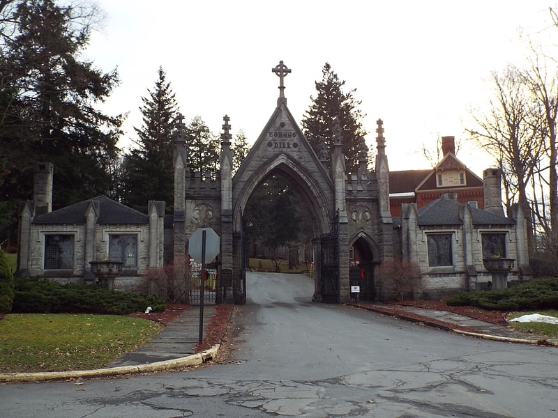 Cemetery in Utica, New York