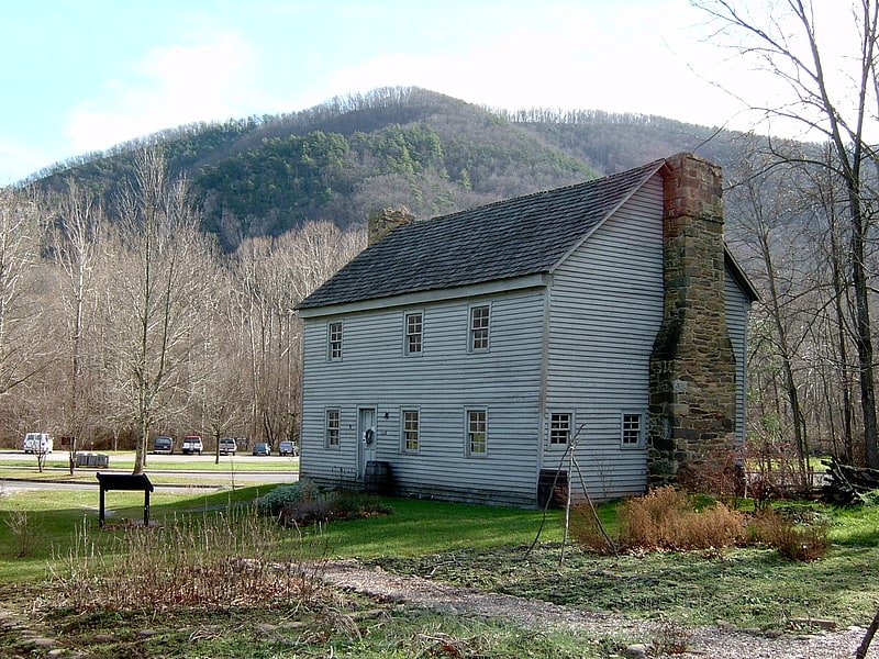 Historical landmark in Seneca Rocks, West Virginia