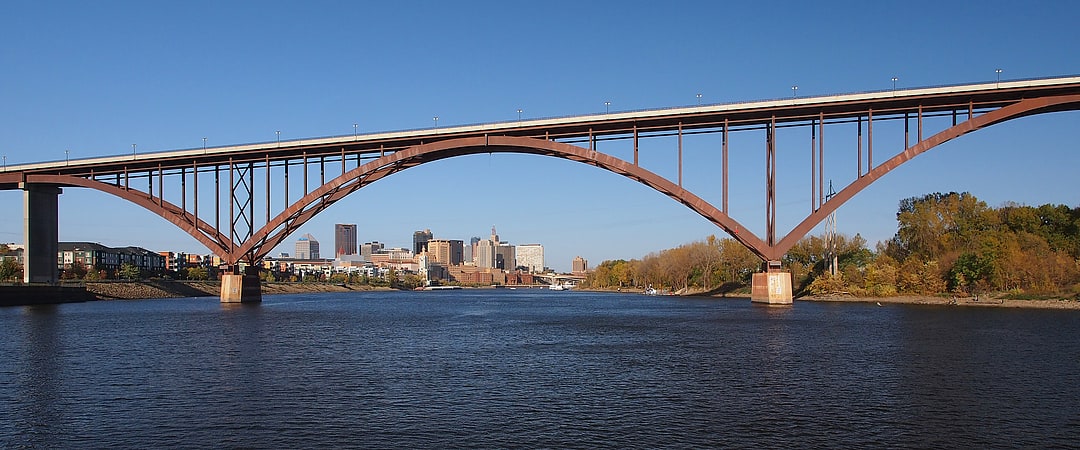 Arch bridge in Saint Paul, Minnesota