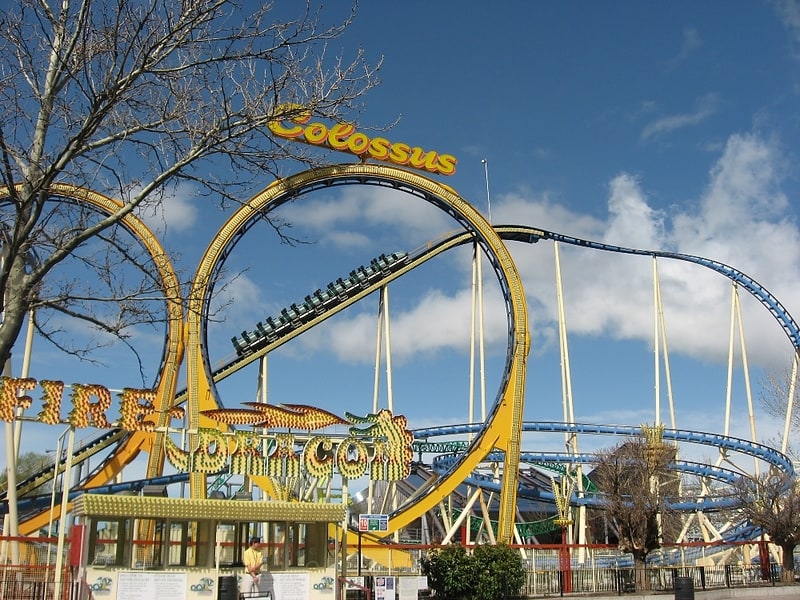 Roller coaster in Farmington, Utah