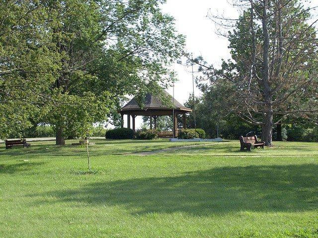 Memorial park in Atchison, Kansas