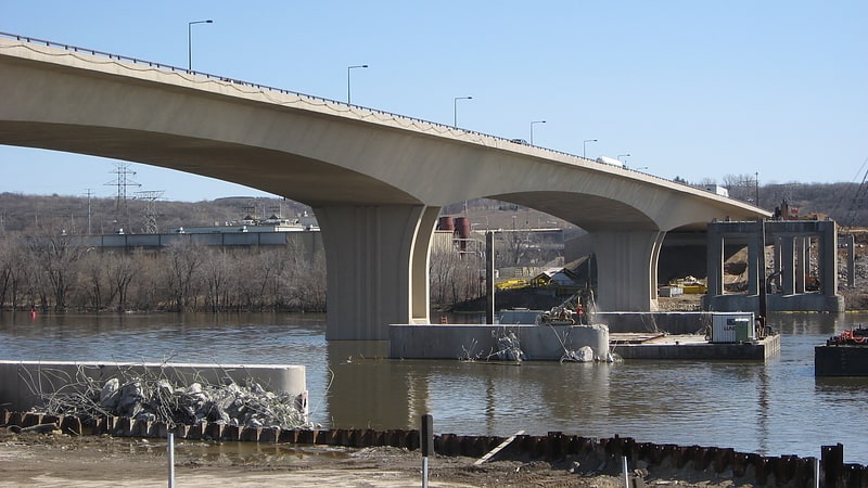Segmental bridge in South St. Paul, Minnesota