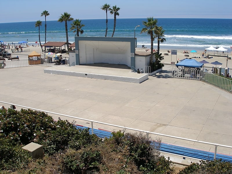 Public beach in Oceanside, California
