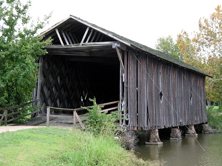 Covered bridge in Livingston, Alabama
