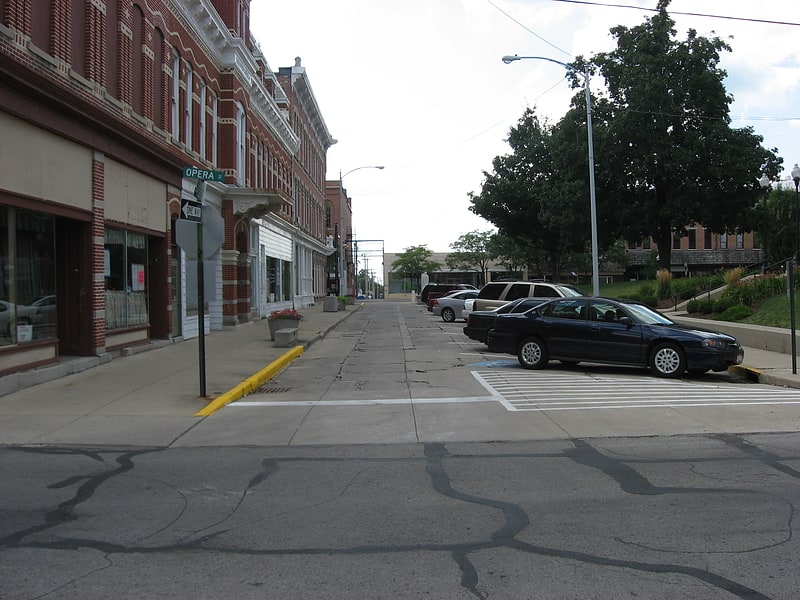Straße in Bellefontaine, Ohio