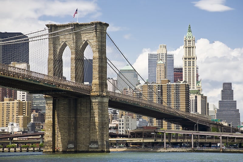 Pont suspendu à New York, État de New York
