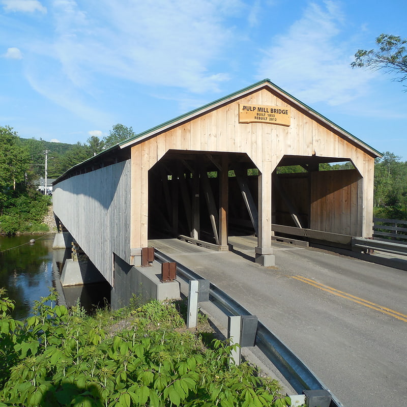 Covered bridge in Weybridge, Vermont