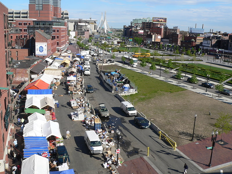 Produce market in Boston, Massachusetts
