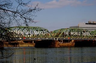 Fachwerkbrücke in Morrisville, Pennsylvania