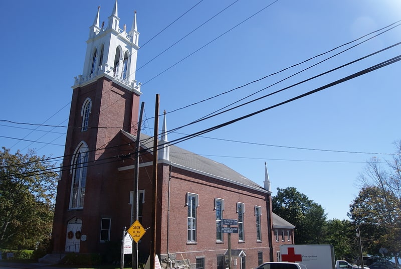 Congregational church in Newcastle, Maine