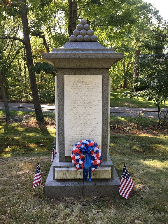 Cemetery in Dedham, Massachusetts